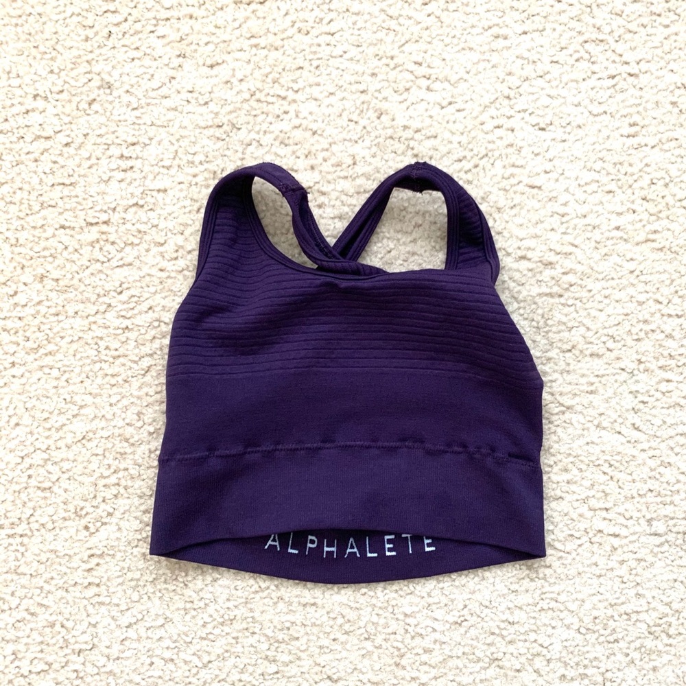 Alphalete Racerback Bra • Purple